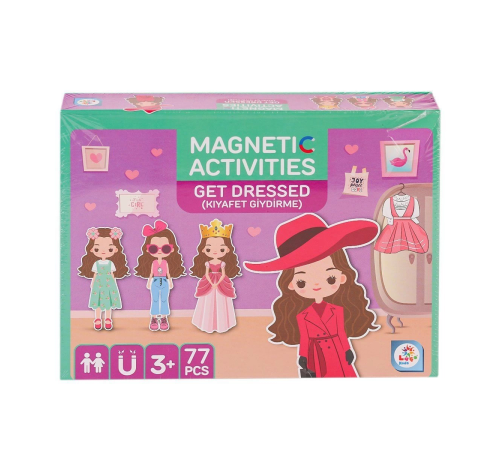 LC7982 Manyetik Aktivite Kız Kıyafet Giydirme -Laçokids LC7982 Manyetik Aktivite Kız Kıyafet Giydirme -Laçokids