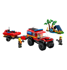 LEGO 4x4 Kurtarma Botlu İtfaiye Kamyonu