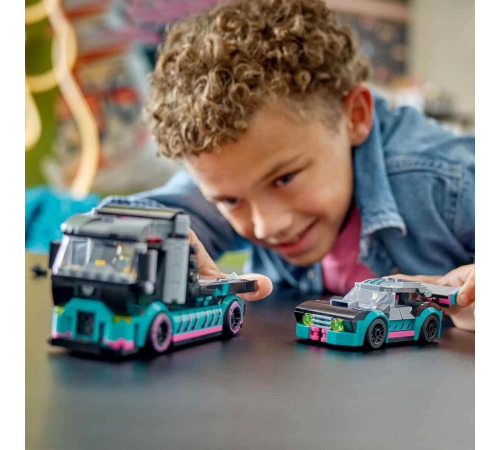 LEGO City Yarış Arabası ve Araba Taşıyıcı Kamyon 60406 LEGO City Yarış Arabası ve Araba Taşıyıcı Kamyon 60406