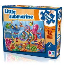 Little Submarine 12 Parça Jumbo Boy Puzzle