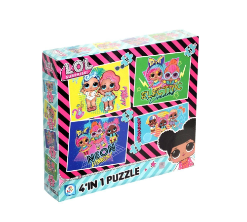 LOL7627 Laço Kids L.O.L. 4'ü1 Kutuda Puzzle / 6+12+16+25 Parça Puzzle LOL7627 Laço Kids L.O.L. 4'ü1 Kutuda Puzzle / 6+12+16+25 Parça Puzzle