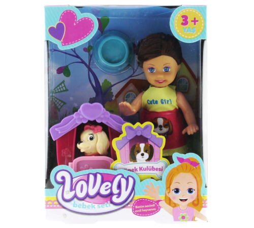 Lovely Mini Bebek Evcil Hayvan ve Kulübesi Oyun Seti Lovely Mini Bebek Evcil Hayvan ve Kulübesi Oyun Seti