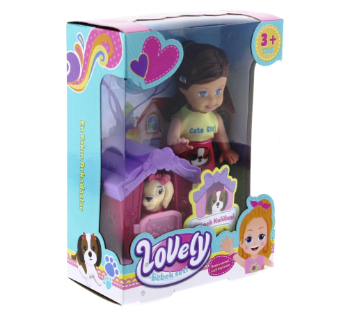 Lovely Mini Bebek Evcil Hayvan ve Kulübesi Oyun Seti Lovely Mini Bebek Evcil Hayvan ve Kulübesi Oyun Seti