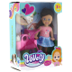 Lovely Mini Bebek Pembe Sepetli Evcil Hayvanlı Oyun Seti