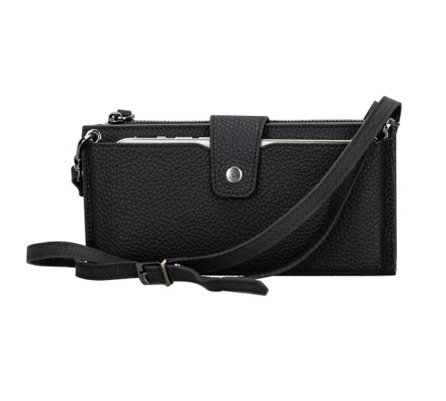 Lozan Strap 6.5 inch Uyumlu Deri Kartlıklı Kılıf ERC1 Siyah Lozan Strap 6.5 inch Uyumlu Deri Kartlıklı Kılıf ERC1 Siyah