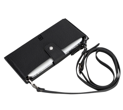 Lozan Strap 6.5 inch Uyumlu Deri Kartlıklı Kılıf ERC1 Siyah Lozan Strap 6.5 inch Uyumlu Deri Kartlıklı Kılıf ERC1 Siyah