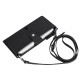 Lozan Strap 6.5 inch Uyumlu Deri Kartlıklı Kılıf ERC1 Siyah