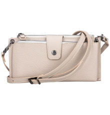 Lozan Strap 6.5 inch Uyumlu Deri Kartlıklı Kılıf ERC3 Bej