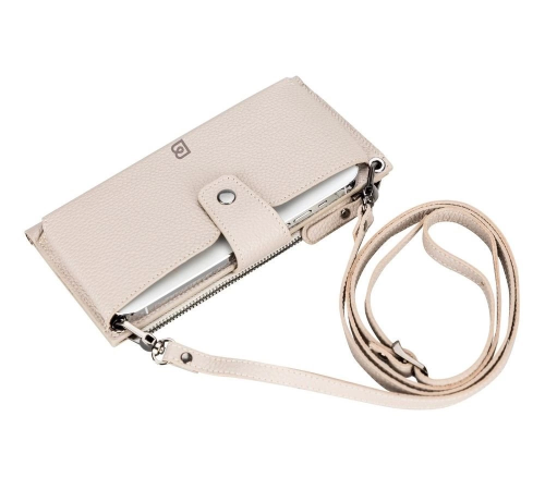 Lozan Strap 6.5 inch Uyumlu Deri Kartlıklı Kılıf ERC3 Bej Lozan Strap 6.5 inch Uyumlu Deri Kartlıklı Kılıf ERC3 Bej