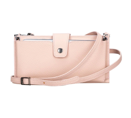 Lozan Strap 6.5 inch Uyumlu Deri Kartlıklı Kılıf ERC5 Pembe Lozan Strap 6.5 inch Uyumlu Deri Kartlıklı Kılıf ERC5 Pembe