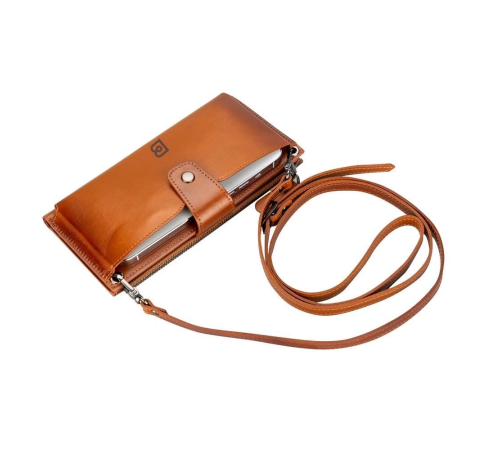 Lozan Strap 6.5 inch Uyumlu Deri Kartlıklı Kılıf RST2EF Taba Lozan Strap 6.5 inch Uyumlu Deri Kartlıklı Kılıf RST2EF Taba