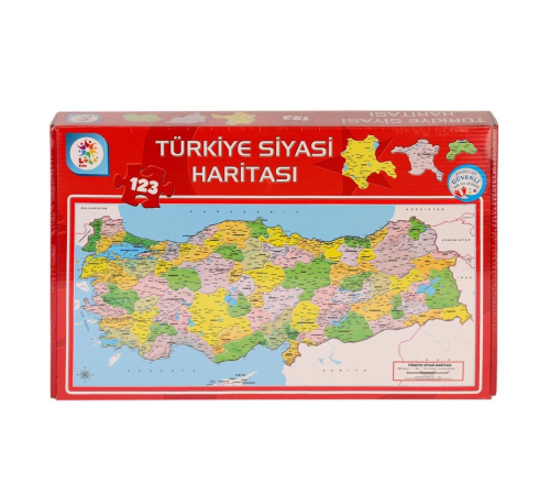 LSH002 Siyasi Harita Puzzle -Laçokids LSH002 Siyasi Harita Puzzle -Laçokids
