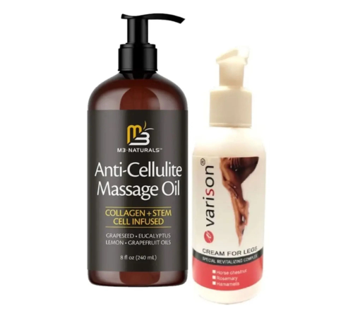 M3 Naturals Anti-Cellulite Massage Oil 240 ml Masaj Yağı + Varison 120 ml Kremi M3 Naturals Anti-Cellulite Massage Oil 240 ml Masaj Yağı + Varison 120 ml Kremi