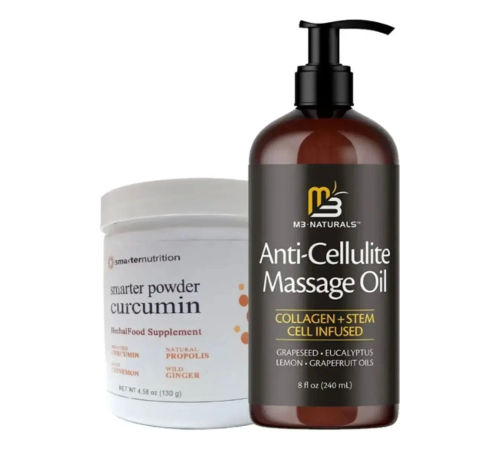 M3 Naturals Masaj Yağı Anti-Cellulite Massage Oil 240 ml + Smarter Curcumin Antiyağ Fazla 130 gr M3 Naturals Masaj Yağı Anti-Cellulite Massage Oil 240 ml + Smarter Curcumin Antiyağ Fazla 130 gr
