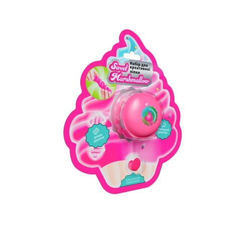 Macaron Kutuda Marshmallow Çilek Slime