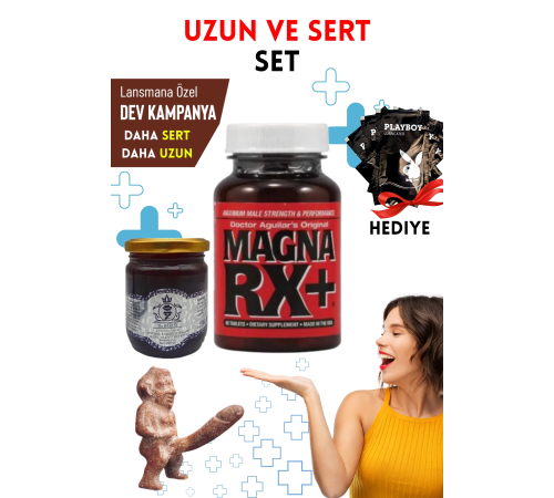 Magna RX+ XXL Baron Macun Sertleştiricili Geciktiricili Büyütücülü Etkili Erkek Performans Arttırıcılı Set Magna RX+ XXL Baron Macun Sertleştiricili Geciktiricili Büyütücülü Etkili Erkek Performans Arttırıcılı Set