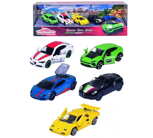 Majorette Dream Cars Italy 5'li Koleksiyon Paketi Majorette Dream Cars Italy 5'li Koleksiyon Paketi