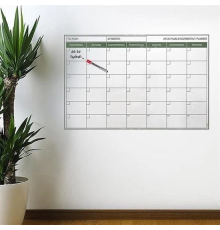 Manyetik Yapışkanlı Bir Aylık Program Planlayıcı Takvim 85x56 cm
