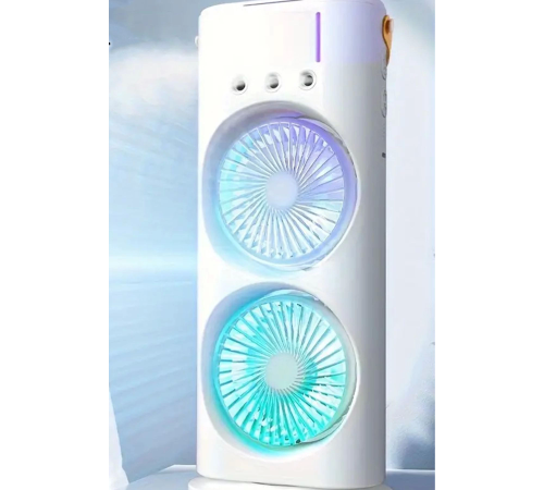 Masaüstü Taşınabilir Buzlu Vantilatör Su Soğutmalı Led Işıklı Soğutucu Fan