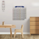 Matematik Öğreten Yüzlük Tablo Duvarda İz Bırakmaz Akıllı Kağıt Yapışkansız Statik 60x60 cm
