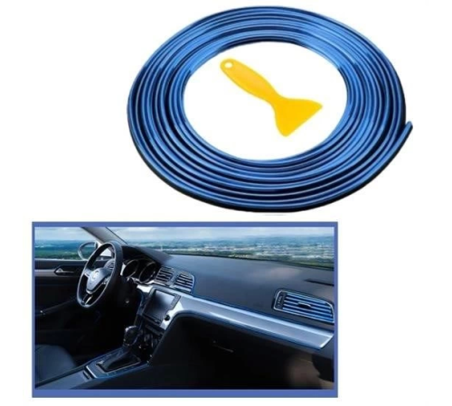 Mavi Araba Oto Trim Dekorasyon Şeridi Kauçuk Elastik Kolay Kurulum 5 metre Şerit Bant Mavi Araba Oto Trim Dekorasyon Şeridi Kauçuk Elastik Kolay Kurulum 5 metre Şerit Bant
