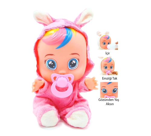 Pembe Renk Ağlayan Ve Konuşan Et Bebek İSTEKLİ İNTERAKTİF BEBEK