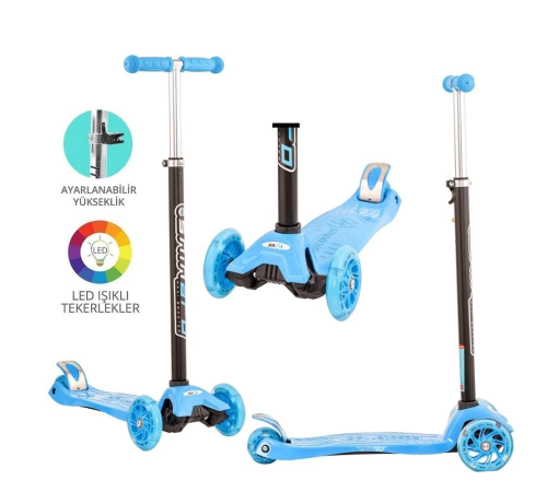 Mavi Twist Işıklı Scooter Kırmızı