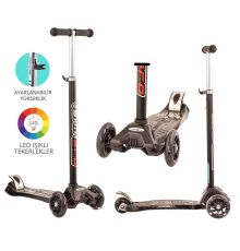 MAXİ TWİST IŞIKLI SCOOTER SİYAH