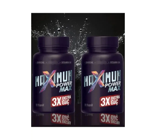 Maximum Power Max 3X Effect Erkeklere Extra Sertlik Maxìmum Güç 30 Lu X 2 ADET