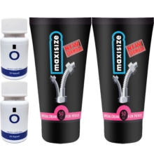 Maxsize 2 Adet Maxi Size Erkeğe Özel 50 ml Şekillendirici Hareketleyici Krem + Yanında 2 Adet O Caps 15LI Erkeğe Hareketleyici