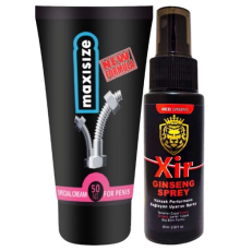 Maxsize KOD:ASLG307 Maxi Size Erkeğe Özel 50 ml Şekillendirici Canlandırıcı Krem + Yanında Etkili Sertleştiricili 3xeffect Spray 60 ml Erkeğe Özel Karışım Sprey