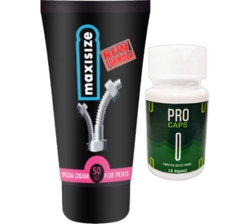 Maxsize Maxi Size 50 ml Erkeğe Özel Şekillendirici Hareketleyici Krem + Yanında Procaps0 15LI Erkeğe Özel Kaps Maxsize Maxi Size 50 ml Erkeğe Özel Şekillendirici Hareketleyici Krem + Yanında Procaps0 15LI Erkeğe Özel Kaps