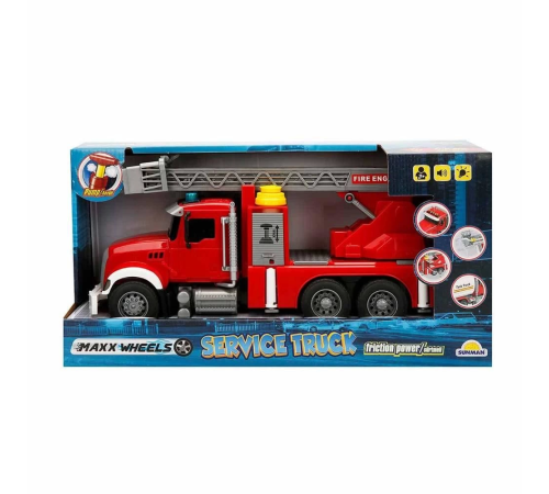 Maxx Wheels Sesli ve Işıklı İtfaiye Araçları Maxx Wheels Sesli ve Işıklı İtfaiye Araçları