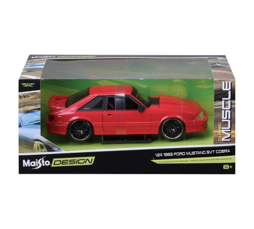 MAY 32549 1:24 1993 Ford Mustang SVT Cobra Model Araba -Necotoys MAY 32549 1:24 1993 Ford Mustang SVT Cobra Model Araba -Necotoys