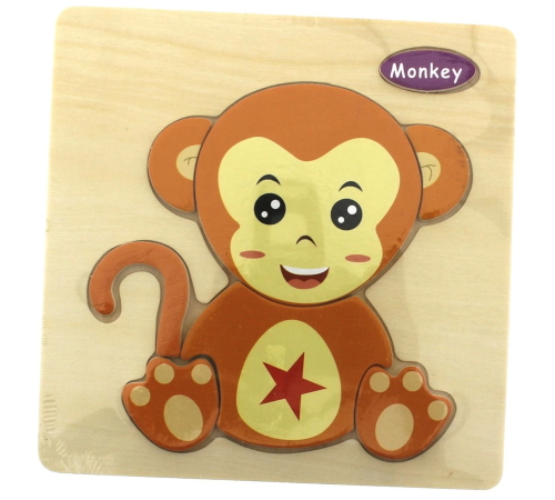 Maymun Ahşap Puzzle Maymun Ahşap Puzzle