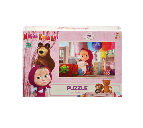 MB7541 Laço, Maşa ve Koca Ayı 70 Parça Puzzle MB7541 Laço, Maşa ve Koca Ayı 70 Parça Puzzle