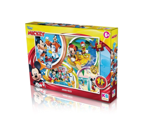 MCH 113 Mickey Mouse 200 Parça Puzzle -KS Puzzle MCH 113 Mickey Mouse 200 Parça Puzzle -KS Puzzle