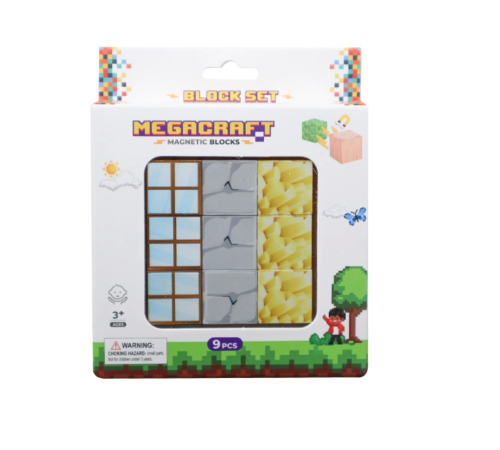 Megacraft 9 Parça Pencere Kaya Altın Blok