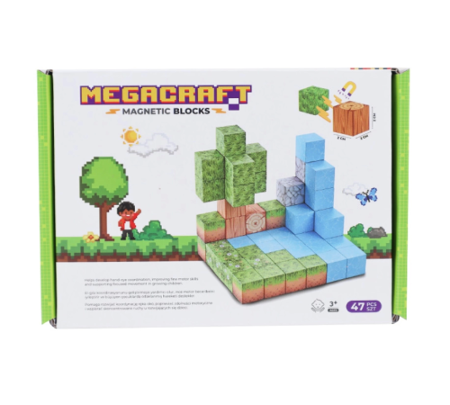 Megacraft Orman Temalı Mıknatıslı Bloklar 47 Parça Megacraft Orman Temalı Mıknatıslı Bloklar 47 Parça