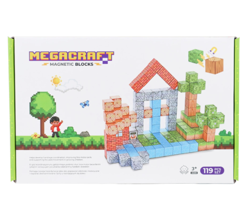 Megacraft Orman ve Ev Temalı Mıknatıslı Bloklar 119 Parça Megacraft Orman ve Ev Temalı Mıknatıslı Bloklar 119 Parça