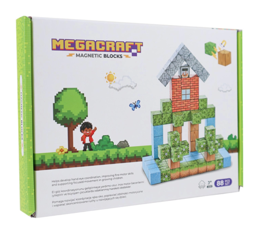 Megacraft Orman ve Ev Temalı Mıknatıslı Bloklar 88 Parça Megacraft Orman ve Ev Temalı Mıknatıslı Bloklar 88 Parça