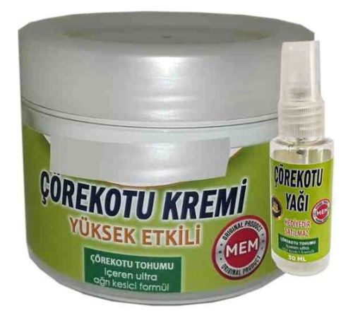 Mem Çörek Otu Kremi 100ML + 30 ml Yağ Set Mem Çörek Otu Kremi 100ML + 30 ml Yağ Set