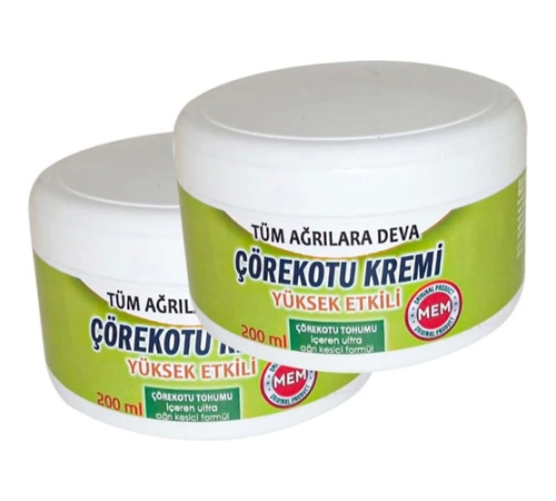 Mem Çörek Otu Kremi Green Box 200 ml Ölçeğinde x 2 Adet Mem Çörek Otu Kremi Green Box 200 ml Ölçeğinde x 2 Adet