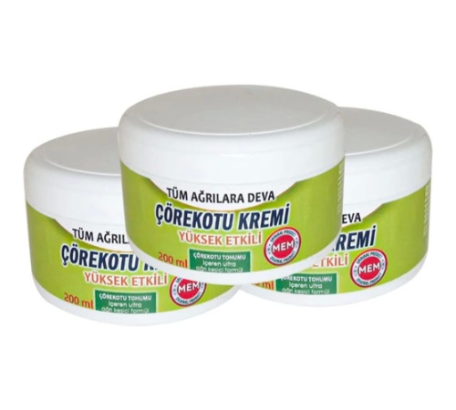 Mem Çörek Otu Kremi Green Box 200 ml x 3 adet Mem Çörek Otu Kremi Green Box 200 ml x 3 adet
