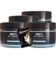 Men's 4 Adet 100 ml Aslko2:0356 Erkek Yüz Cilt Gençsi Bakım Kremi Anti-Wrinkle Smoothing Cream + Yanında Jel