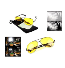 Metal Çerçeveli Anti Far Gece Görüş Gözlüğü (Damla Modeli) (336336)