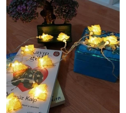 Metal Örgülü Çam Ağacı Şeklinde Günışığı Şerit Led Işık Zinciri Metal Örgülü Çam Ağacı Şeklinde Günışığı Şerit Led Işık Zinciri