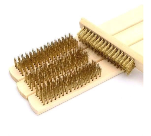 Metal Telli Fırça Ahşap Saplı Pas Kir Sökme Temizleme Fırçası Metal Telli Fırça Ahşap Saplı Pas Kir Sökme Temizleme Fırçası