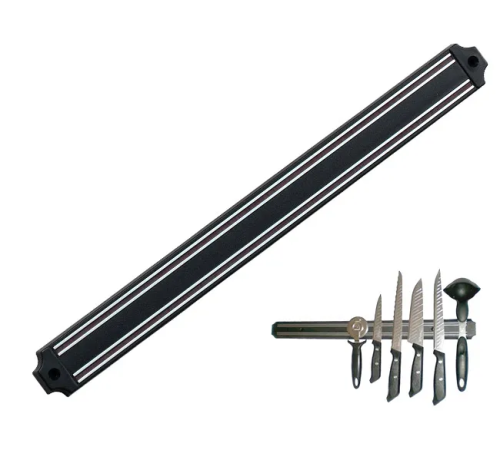 Mıknatıslı Bıçak Tutucu Stand - 49 cm, Siyah Mıknatıslı Bıçak Tutucu Stand - 49 cm, Siyah