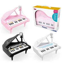 Mikrofonlu 24 Tuşlu Piyano MP3 (Pembe,Siyah,Beyaz)